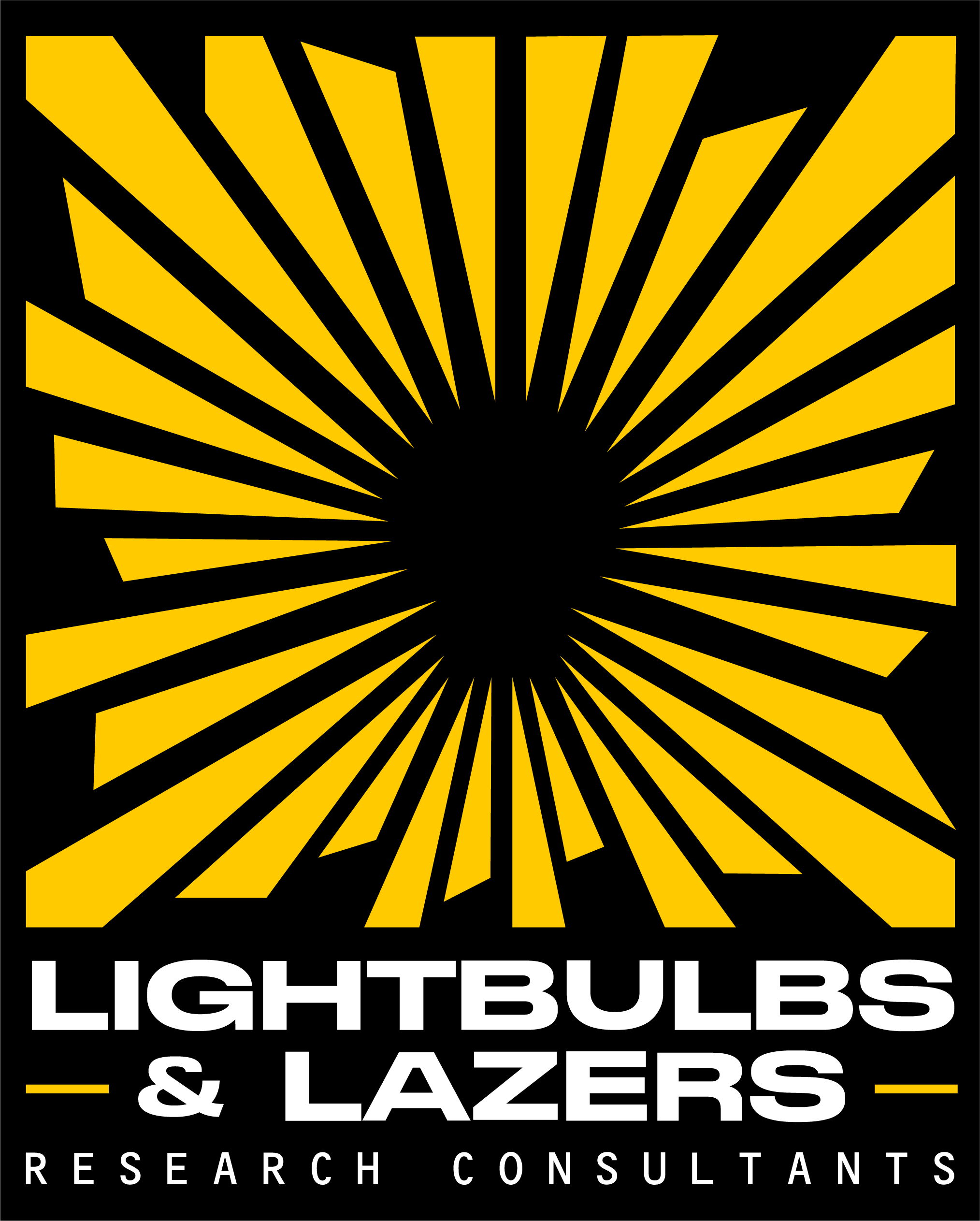 Lightbulbs and Lazers Logo